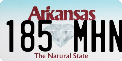 AR license plate 185MHN