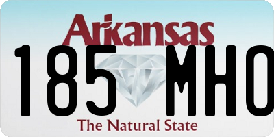 AR license plate 185MHO