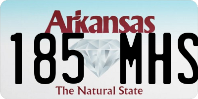 AR license plate 185MHS