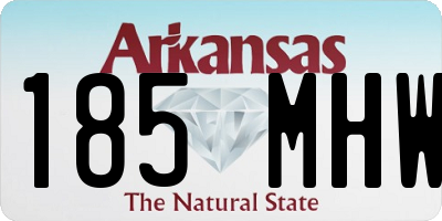 AR license plate 185MHW