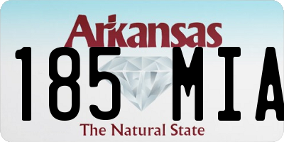 AR license plate 185MIA