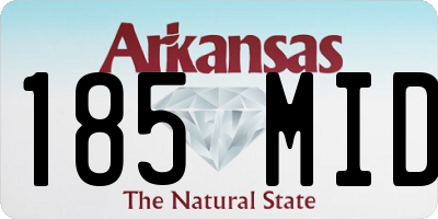 AR license plate 185MID