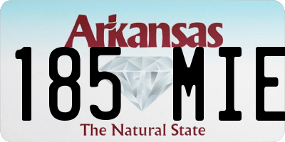 AR license plate 185MIE