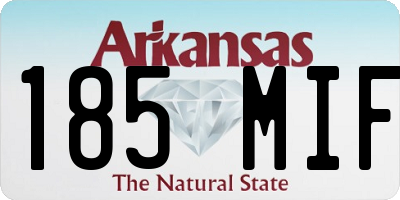 AR license plate 185MIF