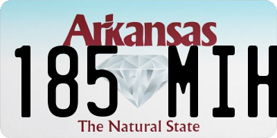 AR license plate 185MIH