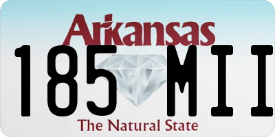 AR license plate 185MII