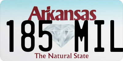 AR license plate 185MIL