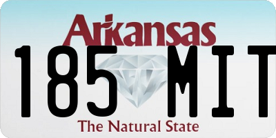 AR license plate 185MIT