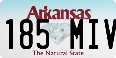 AR license plate 185MIV