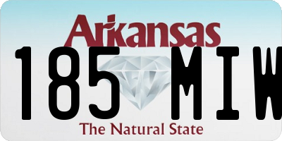 AR license plate 185MIW