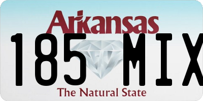 AR license plate 185MIX
