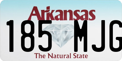 AR license plate 185MJG