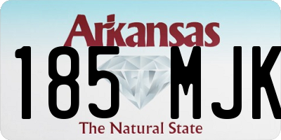 AR license plate 185MJK
