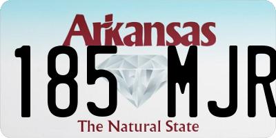 AR license plate 185MJR