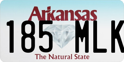 AR license plate 185MLK