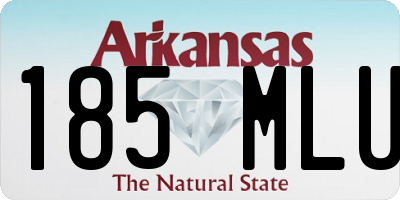 AR license plate 185MLU