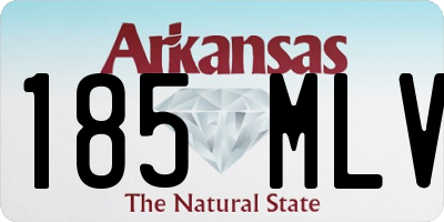 AR license plate 185MLV