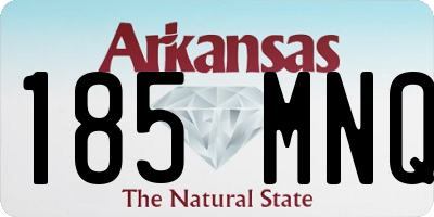 AR license plate 185MNQ