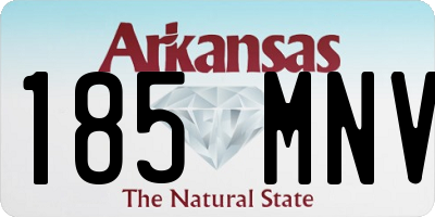 AR license plate 185MNV