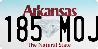 AR license plate 185MOJ