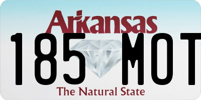 AR license plate 185MOT