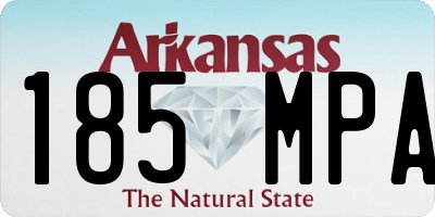 AR license plate 185MPA