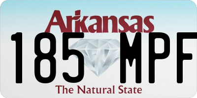 AR license plate 185MPF