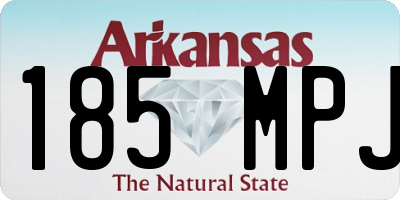 AR license plate 185MPJ