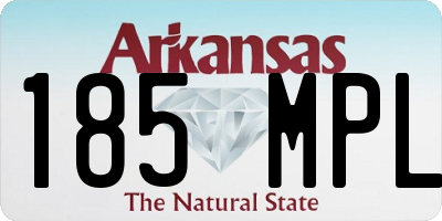 AR license plate 185MPL