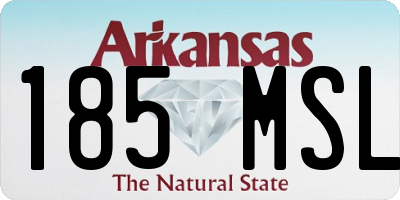 AR license plate 185MSL