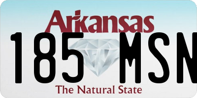 AR license plate 185MSN