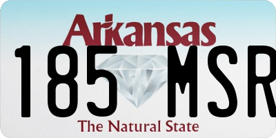 AR license plate 185MSR
