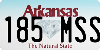 AR license plate 185MSS