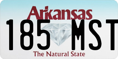 AR license plate 185MST