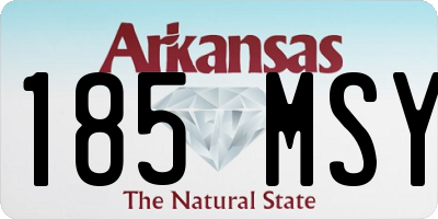 AR license plate 185MSY