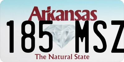 AR license plate 185MSZ