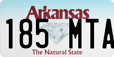 AR license plate 185MTA