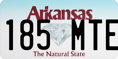 AR license plate 185MTE