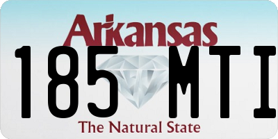 AR license plate 185MTI