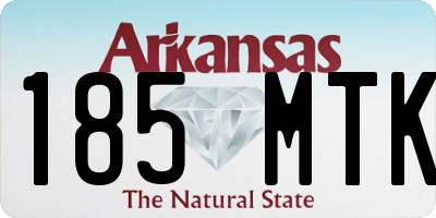 AR license plate 185MTK