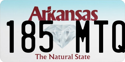 AR license plate 185MTQ