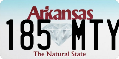 AR license plate 185MTY