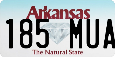 AR license plate 185MUA
