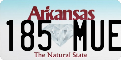 AR license plate 185MUE