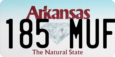 AR license plate 185MUF
