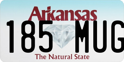 AR license plate 185MUG