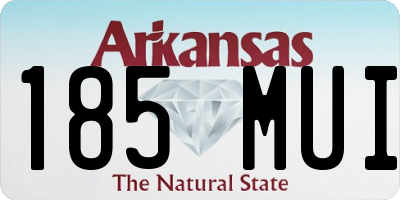 AR license plate 185MUI