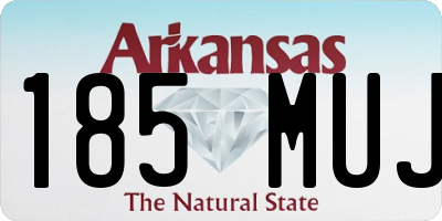 AR license plate 185MUJ