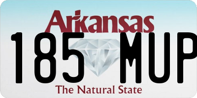 AR license plate 185MUP