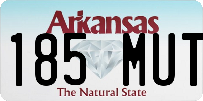 AR license plate 185MUT